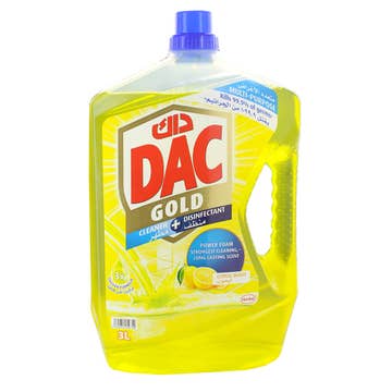 DAC Gold Lemon Disinfectant 3L - Available at Alosra Online Supermarket