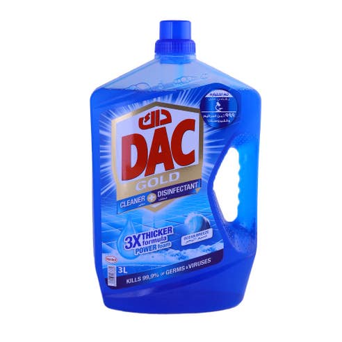 DAC Disinfectant Gold Ocean Breeze 3L - Available at Alosra Online Supermarket