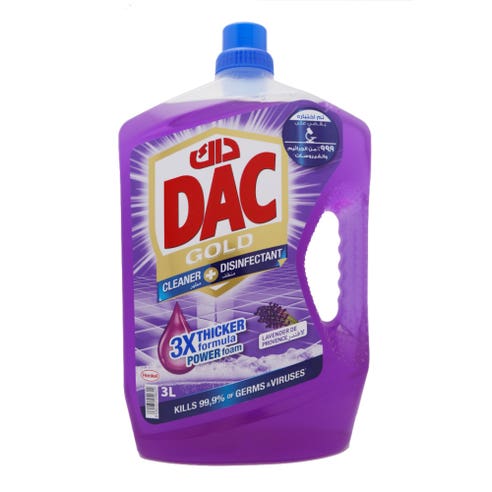 DAC Gold Lavender Disinfectant 3L - Available at Alosra Online Supermarket