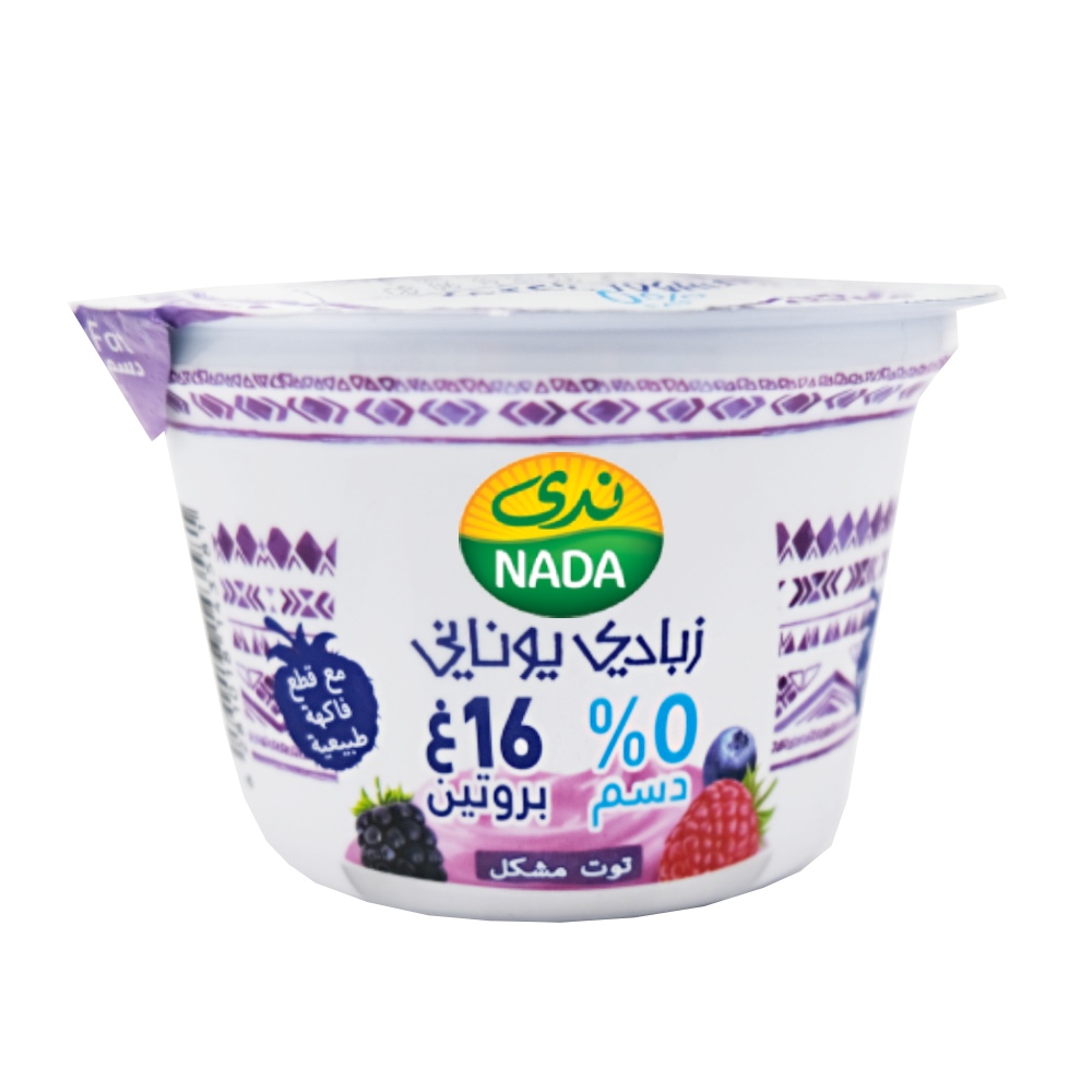 Nada Mixed Berries Greek Yoghurt 160g right side image