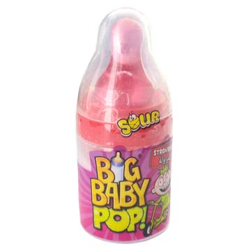 Bazooka Big Baby Pop Candy Strawberry & Raspberry 32g - Available at Alosra Online Supermarket