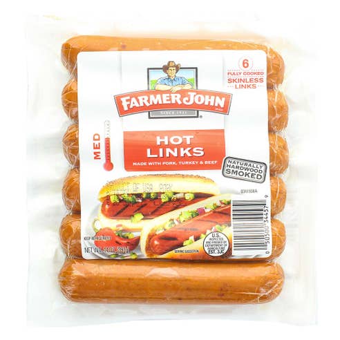 Farmer John Hot Links 14oz [Contains Pork] - Available at Alosra Online Supermarket