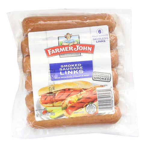 Farmer John Smoked Links 14oz [Contains Pork] - Available at Alosra Online Supermarket