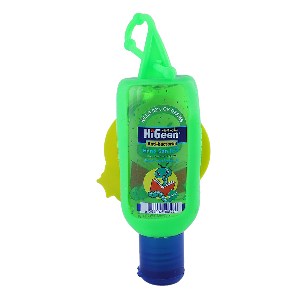 HiGeen Anti-Bacterial Kids Hand Sanitizer 50ml back image