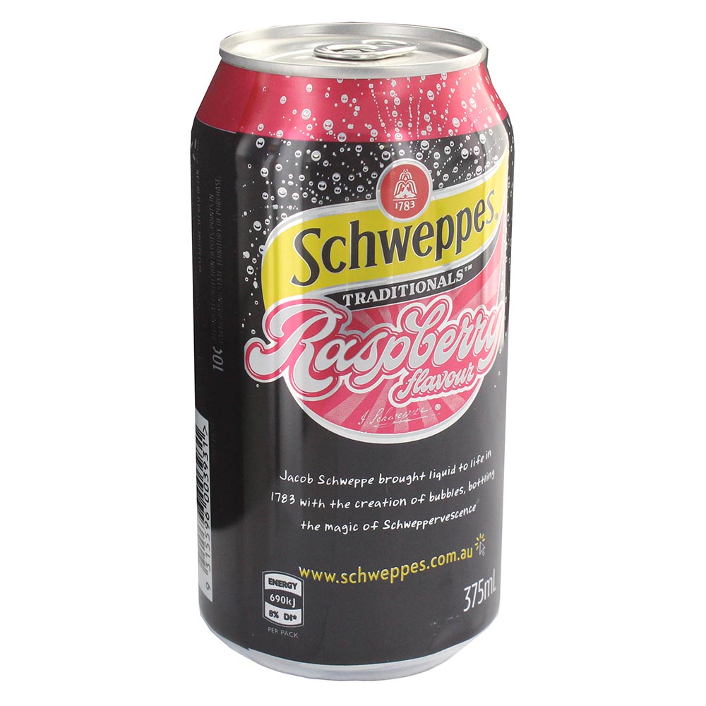 Schweppes Traditional Raspberry Drink 375ml - Available at Alosra Online Supermarket