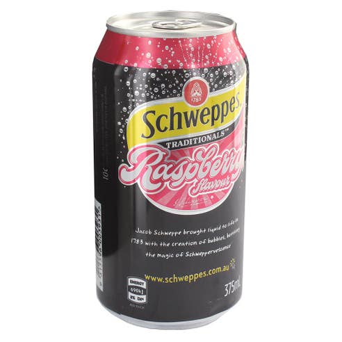Schweppes Traditional Raspberry Drink 375ml - Available at Alosra Online Supermarket