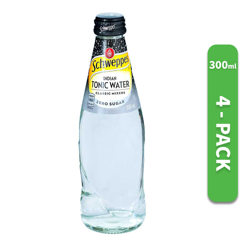 Schweppes Diet Indian Tonic Water Classic 300ml [Pack of 4]