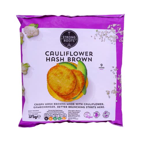 Strong Roots Cauliflower Hash Browns 375g - Available at Alosra Online Supermarket