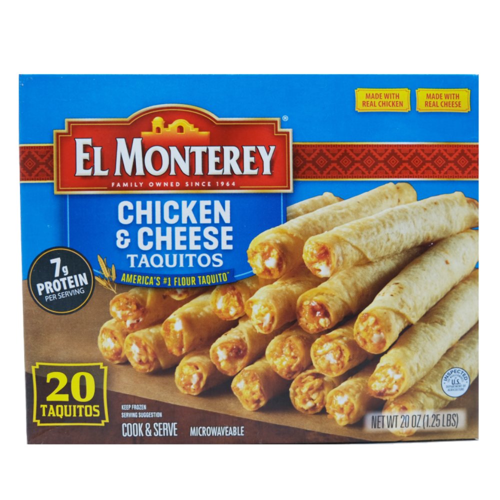 El Monterey Chicken & Cheese Taquitos 566g - Available at Alosra Online Supermarket