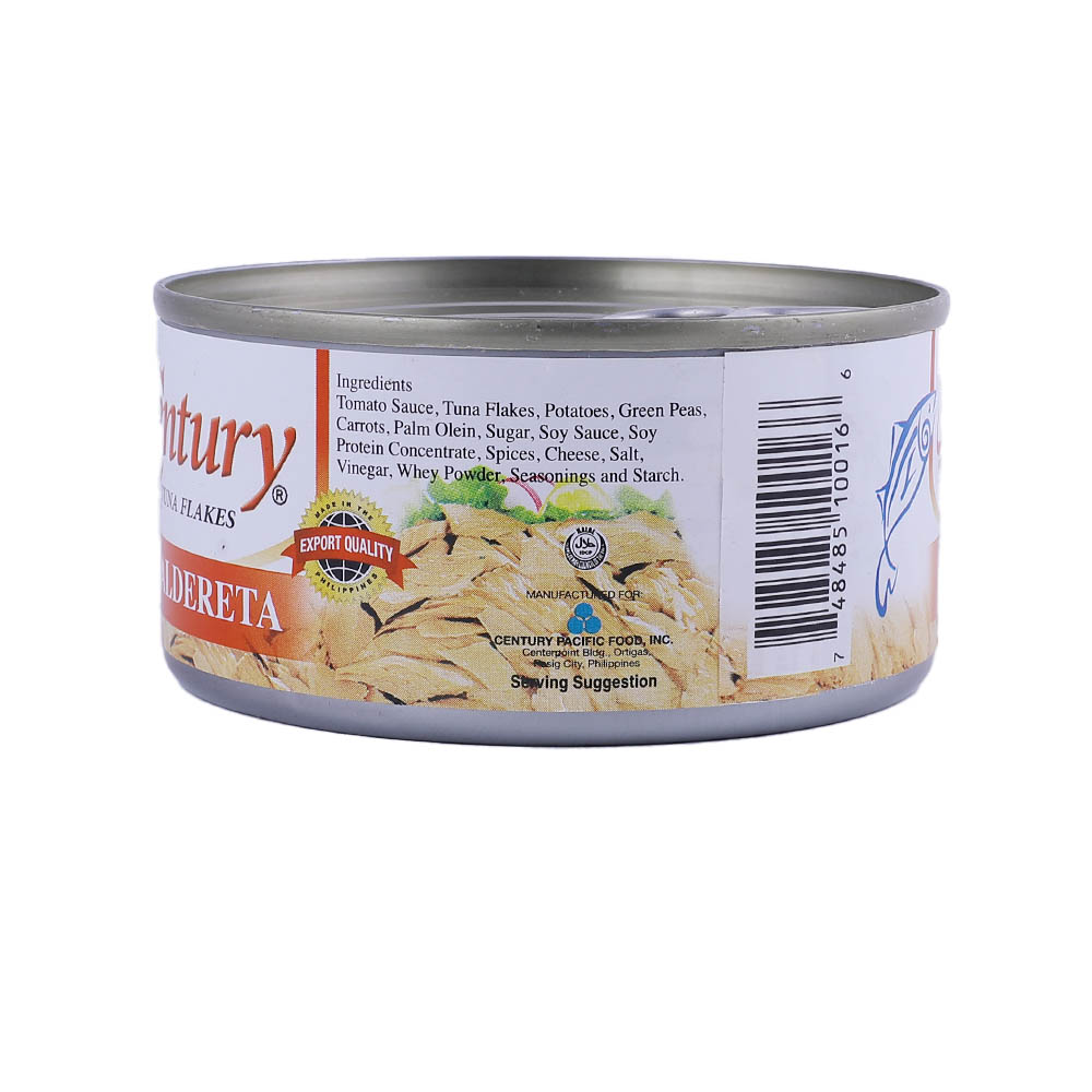 Century Tuna Flakes In Vegetable Oil 180g right side image