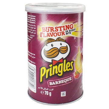 Pringles BBQ Potato Chips 70g - Available at Alosra Online Supermarket