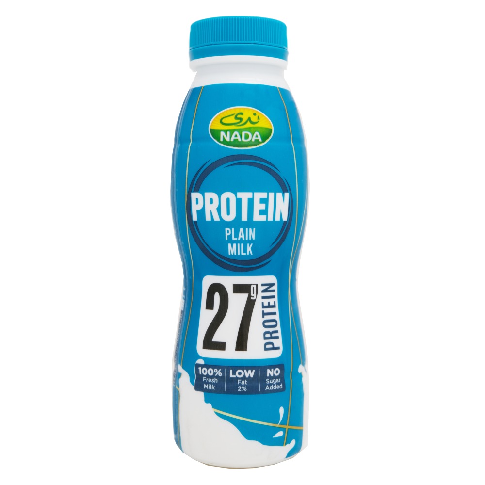 Nada Protein Plain Milk 320ml - Available at Alosra Online Supermarket