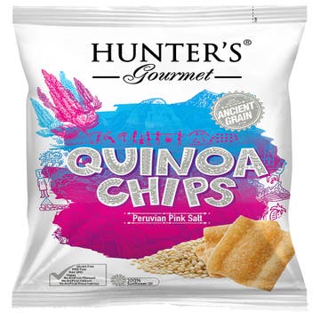 Hunter's Gourmet Peruvian Pink Salt Quinoa Chips 75g - Available at Alosra Online Supermarket