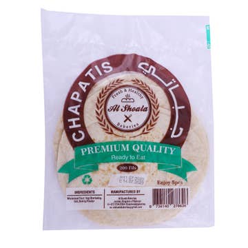 Al Shoala Premium Quality Chapatis 50g [6 Pieces] - Available at Alosra Online Supermarket