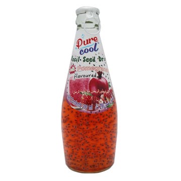 Pure Basil Seed Pomegranate Drink 290ml - Available at Alosra Online Supermarket