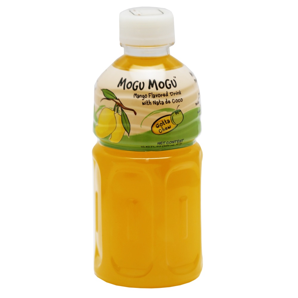 Mogu Mogu Mango Flavored Drink with Nata de Coco 320ml - Available at Alosra Online Supermarket