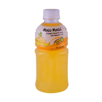 Mogu Mogu Pineapple Flavored Drink with Nata de Coco 320ml - Available at Alosra Online Supermarket
