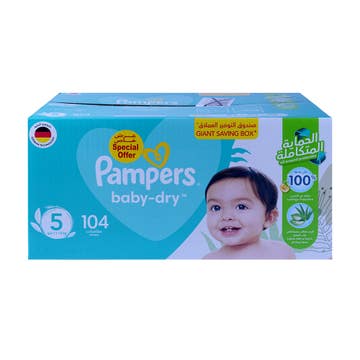 Pampers Baby Dry Diapers Size 5 [11 - 16 Kg] [Special Offer] 