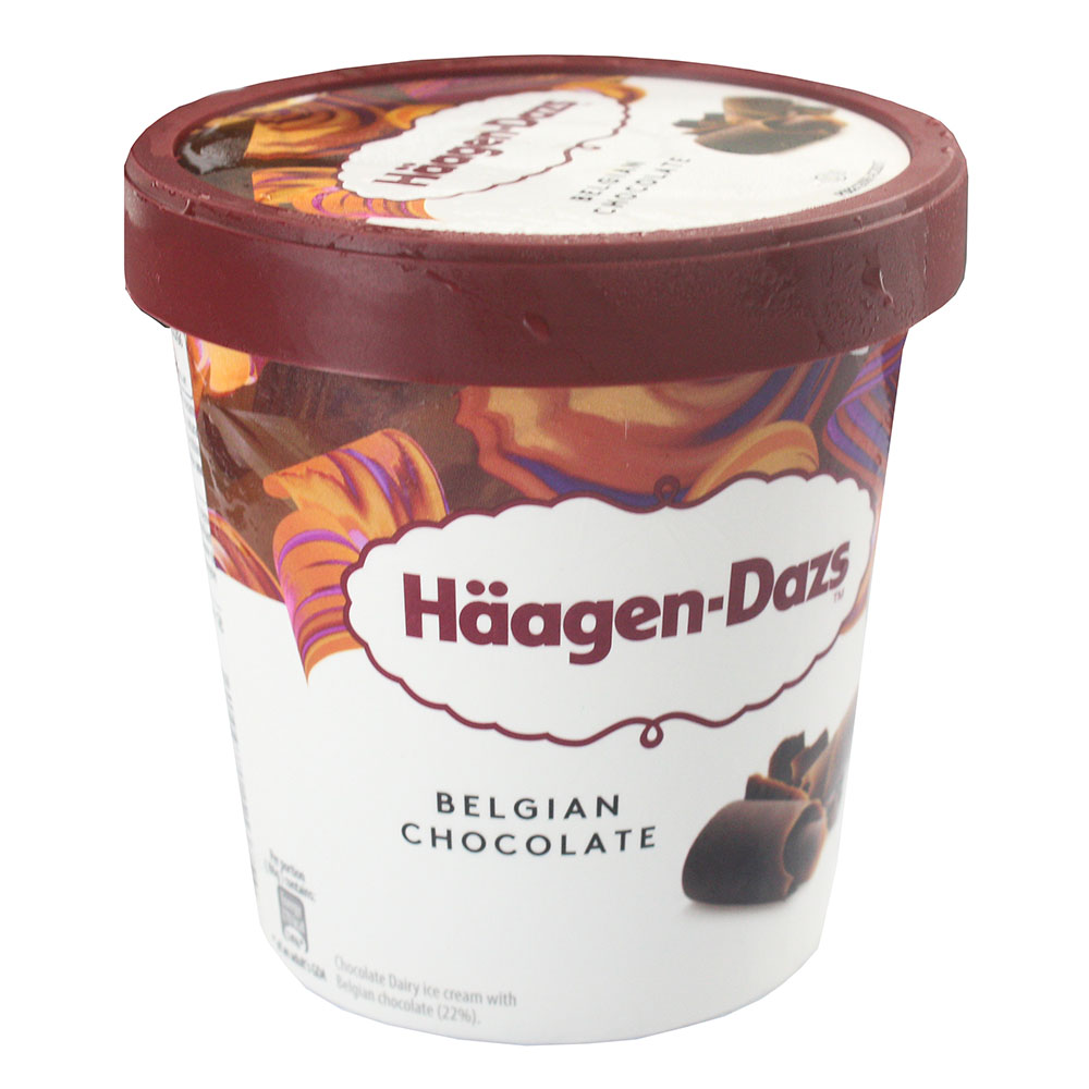 Haagen-Dazs Belgian Chocolate Ice Cream 460ml - Available at Alosra Online Supermarket