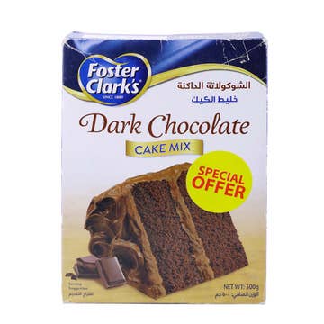 Foster Clark's Dark Chocolate Cake Mix 500g - Available at Alosra Online Supermarket