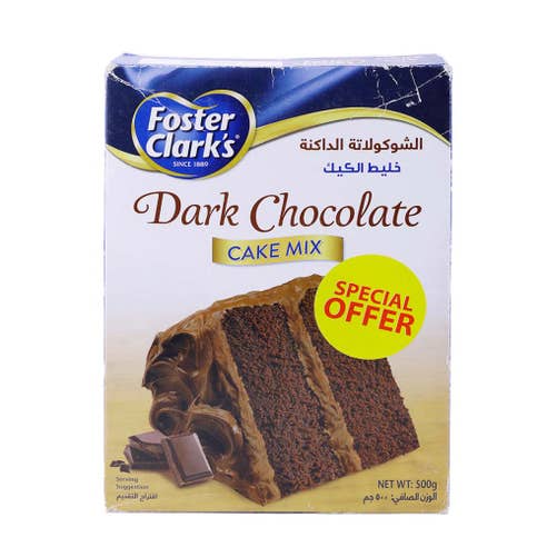 Foster Clark's Dark Chocolate Cake Mix 500g - Available at Alosra Online Supermarket