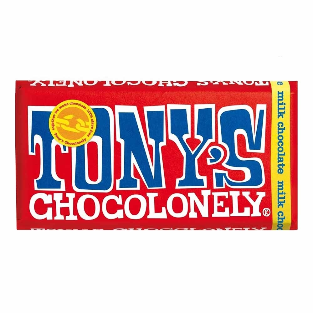 Tony's Chocolonely Milk Chocolate Bar 180g - Available at Alosra Online Supermarket