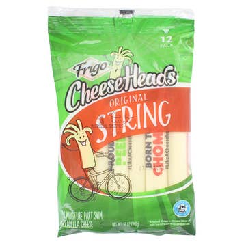 Frigo Cheese Heads Original String Cheese 340g [12 Pack] - Available at Alosra Online Supermarket