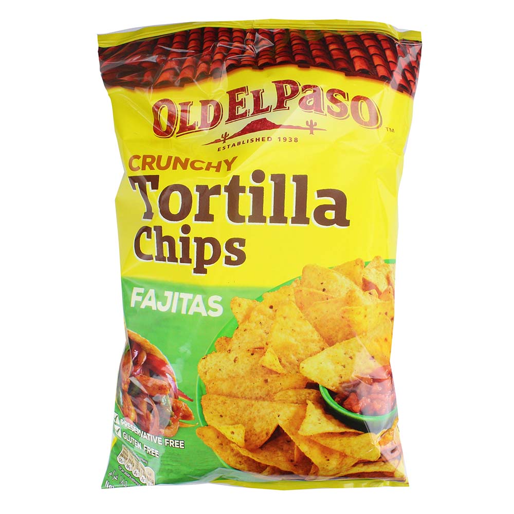 Old El Paso Crunchy Fajita Tortilla Chips 185g - Available at Alosra Online Supermarket