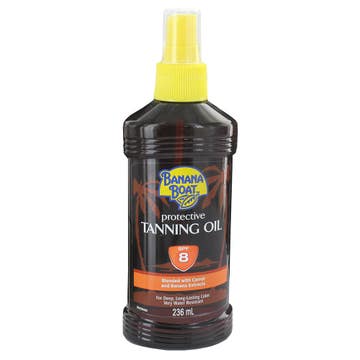 Banana Boat SPF 8 Protective Tanning Oil 236ml - Available at Alosra Online Supermarket