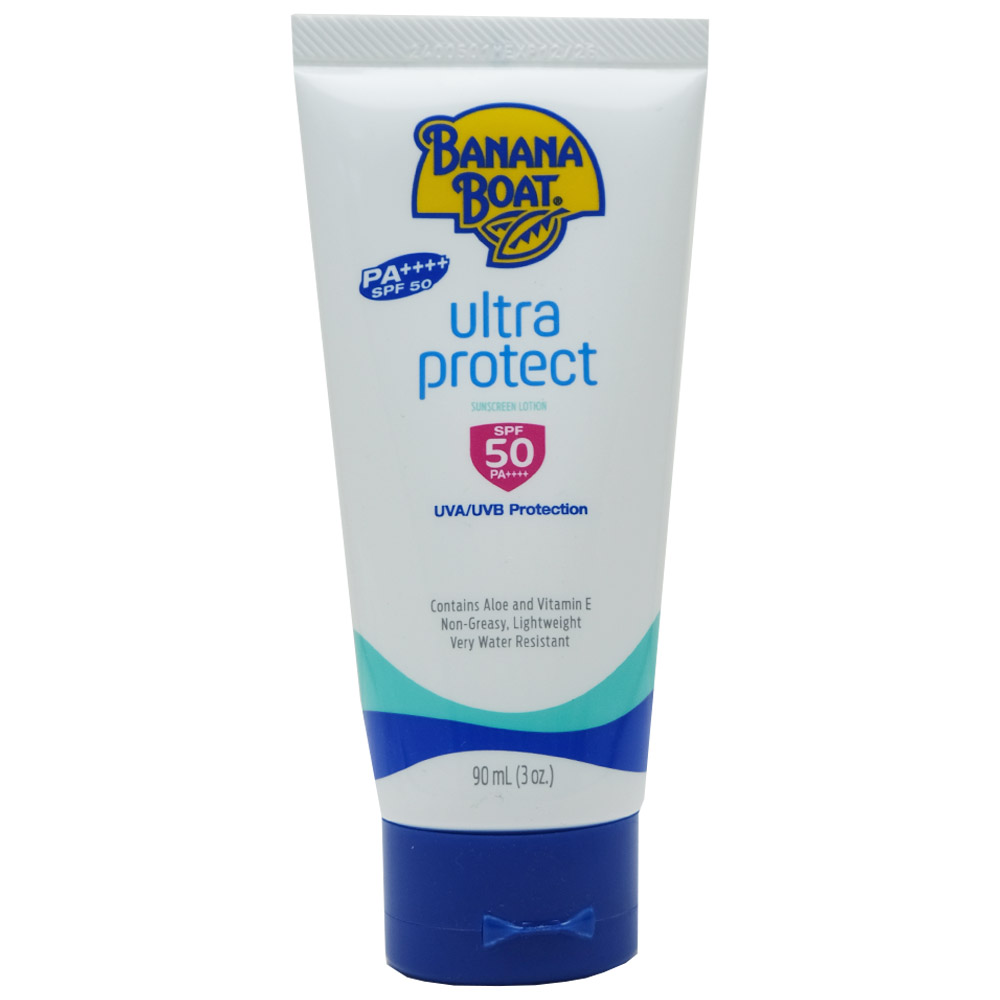 Banana Boat Ultra Protect SPF 50 Sunscreen Lotion 90ml - Available at Alosra Online Supermarket