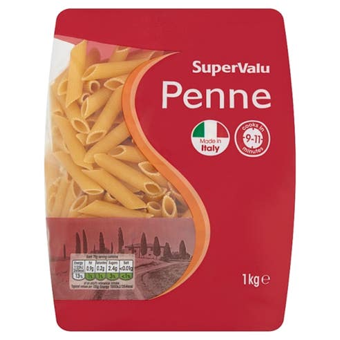 SuperValu Penne Pasta 1Kg - Available at Alosra Online Supermarket