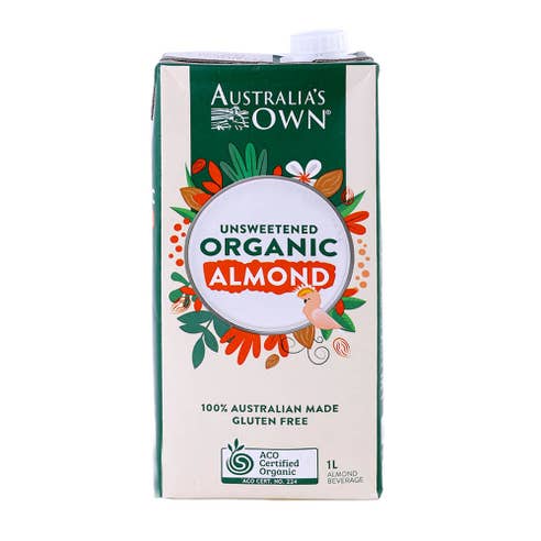 Australia's Own Organic Unsweetened Almond Milk 1L 