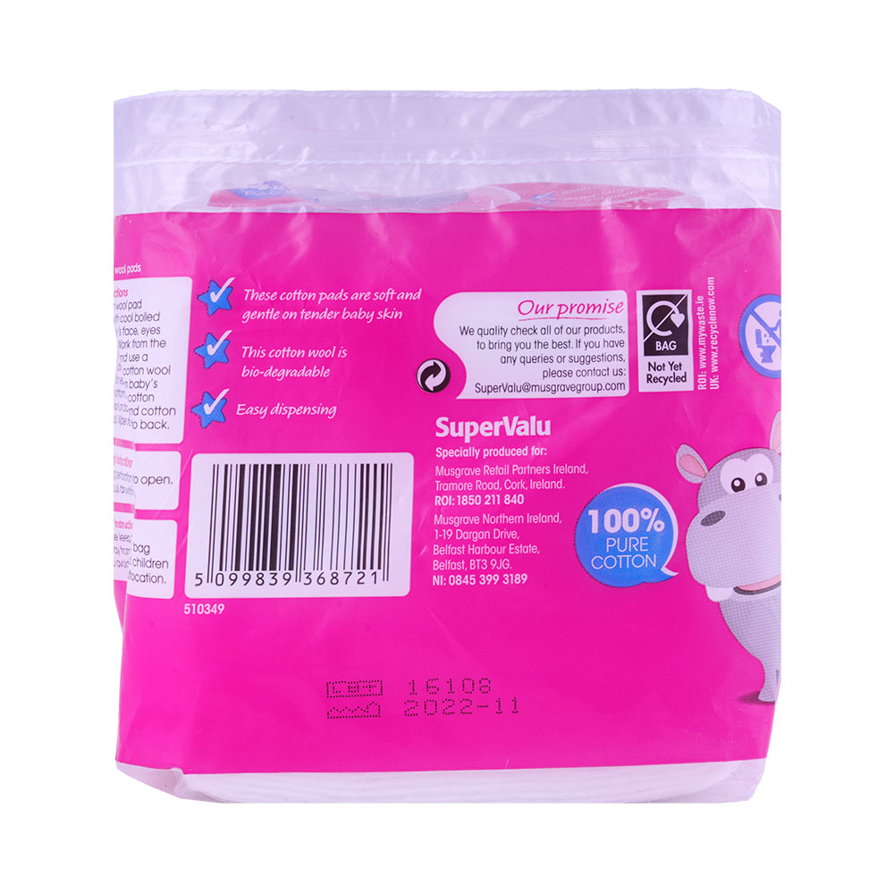 SuperValu Giant Cotton Sanitary Pads 40's back image