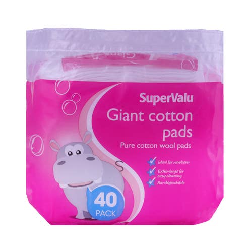 SuperValu Giant Cotton Sanitary Pads 40's - Available at Alosra Online Supermarket