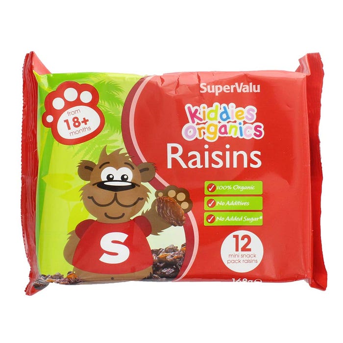 SuperValu Kiddies Organics Raisins 168g
