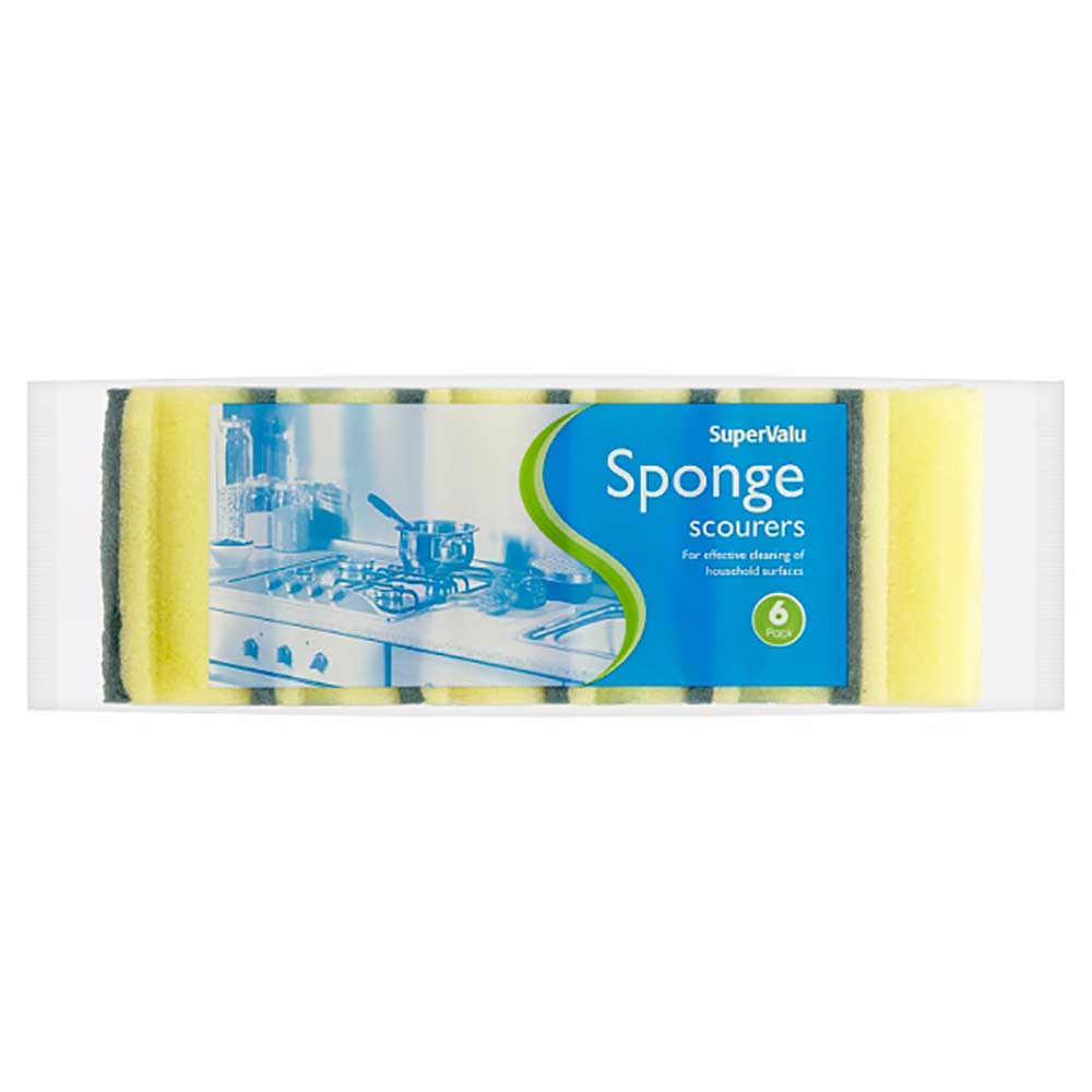 SuperValu Sponge Scourers 6 Pack - Available at Alosra Online Supermarket