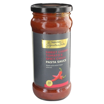 SuperValu Signature Tastes Sweet Cherry Tomato & Spicy Chilli Pasta Sauce 350g - Available at Alosra Online Supermarket