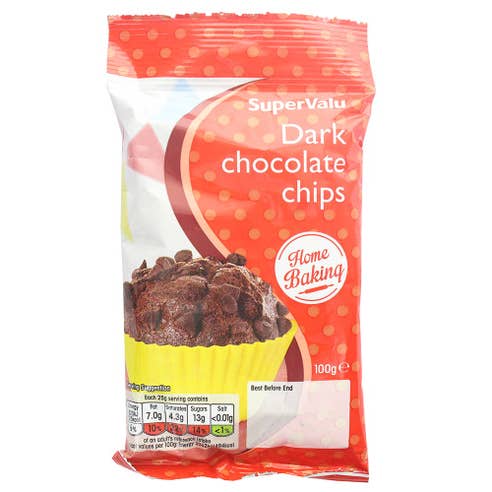 SuperValu Dark Chocolate Chips 100g - Available at Alosra Online Supermarket