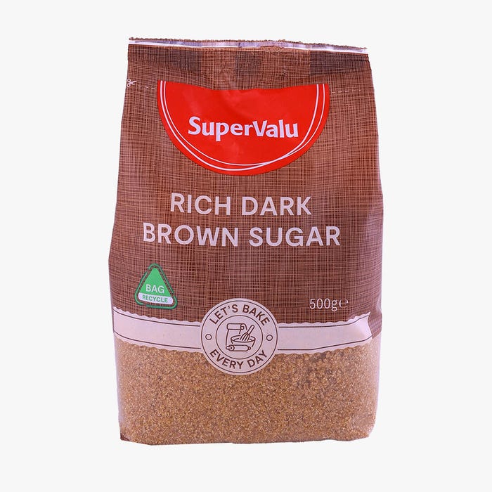 SuperValu Rich Dark Brown Sugar 500g - Available at Alosra Online Supermarket
