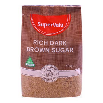 SuperValu Rich Dark Brown Sugar 500g - Available at Alosra Online Supermarket