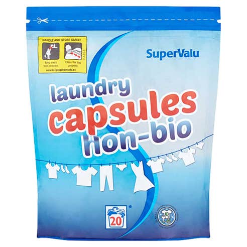 SuperValu Non-Bio Laundry Capsules 20 Pack - Available at Alosra Online Supermarket