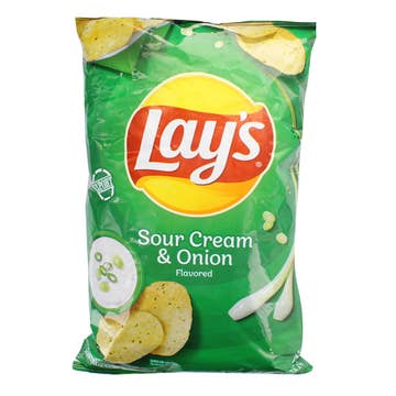 Lay's Sour Cream & Onion Potato Chips 6.5oz - Available at Alosra Online Supermarket