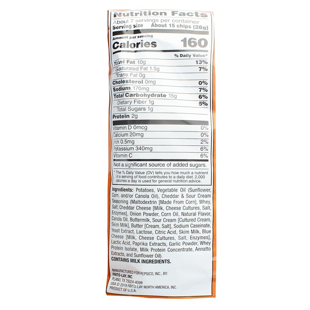 Lay's Cheddar & Sour Cream Chips 6.5Oz - Bahrain Alosraonline store