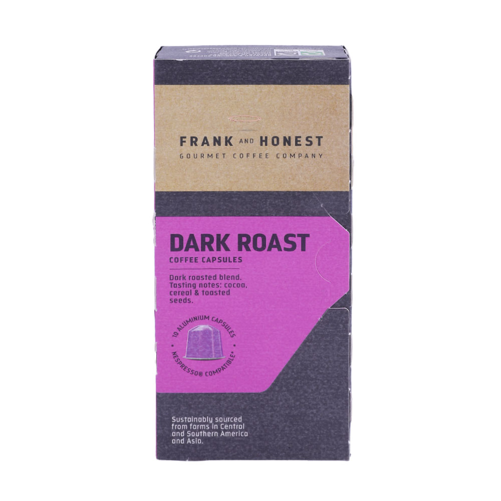 Frank & Honest Dark Roast Coffee Capsules 58g - Available at Alosra Online Supermarket