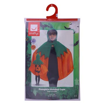 Smiffys Pumpkin Hooded Cape