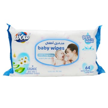 Wow Baby Wet Wipes 64's - Available at Alosra Online Supermarket