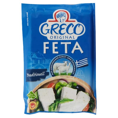 Greco Greek Feta Cheese Portion 200g - Available at Alosra Online Supermarket
