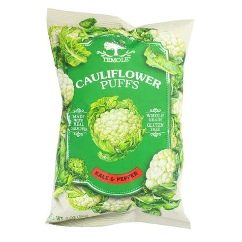 Temole Cauliflower Puffs Kale & Pepper 56g - Available at Alosra Online Supermarket