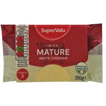 SuperValu Mature White Cheese 200g - Available at Alosra Online Supermarket