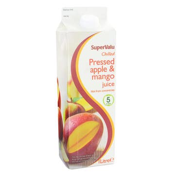 SuperValu Pressed Apple & Mango Juice 1L - Available at Alosra Online Supermarket